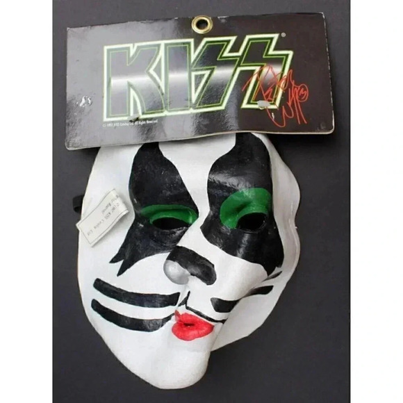 Vintage (1997) KISS Catalog Latex Mask PETER CRISS Full Face Mask W/ Tags NOS - Picture 1 of 3